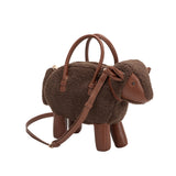Sheep Chocolate Vegan Leather Crossbody Bag