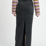 SAMPLE Maxi Denim Pencil Skirt (SMALL) - FINAL SALE