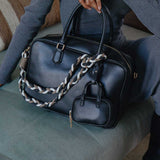 SAMPLE YP9103 Teal Large Top Handle Bag - FINAL SALE