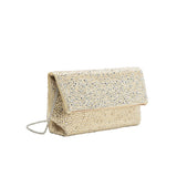 Fayth Gold Rhinestone Wristlet