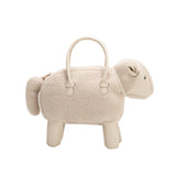 Sheep Ivory Vegan Leather Crossbody Bag