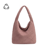Johanna Mauve Large Recycled Vegan Suede Shoulder Bag