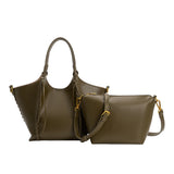 Belinda Olive Recycled Vegan Leather Tote Bag