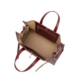 Sutton Burgundy Recycled Vegan Tote Bag