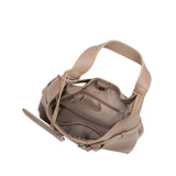 Amerie Taupe Recycled Vegan Leather Tote Bag