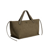 Jill Olive Suede Recycled Vegan Tote Bag