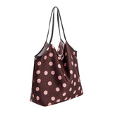 Cathy Burgundy Satin Tote Bag