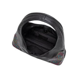 Tinsley Black Recycled Vegan Leather Shoulder Bag