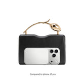 Belle Gold Vegan Leather Crossbody Bag