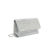 Fayth Silver Rhinestone Wristlet