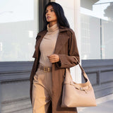 Amerie Black Recycled Vegan Leather Tote Bag