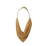 SAMPLE YS8502 Gold Crystal Mesh Top Handle Bag - FINAL SALE