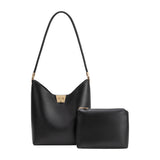 Billie Black Recycled Vegan Leather Tote Bag
