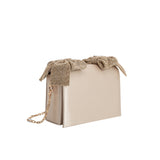 Yuri Champagne Bow Crossbody Bag