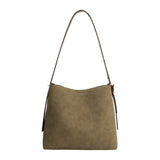 Stormie Olive Suede Recycled Vegan Tote Bag