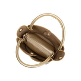 Tulip Gold Recycled Vegan Top Handle Bag