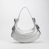 SAMPLE SM0108 Silver Shoulder Bag - FINAL SALE