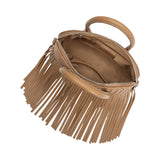 Halle Mocha Recycled Vegan Leather Top Handle Bag