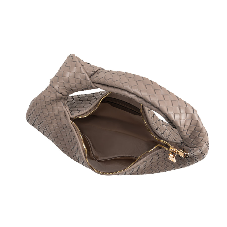 Brigitte Stone Large Recycled Vegan Shoulder Bag