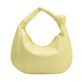 Cher Yellow Raffia Large Shoulder Bag