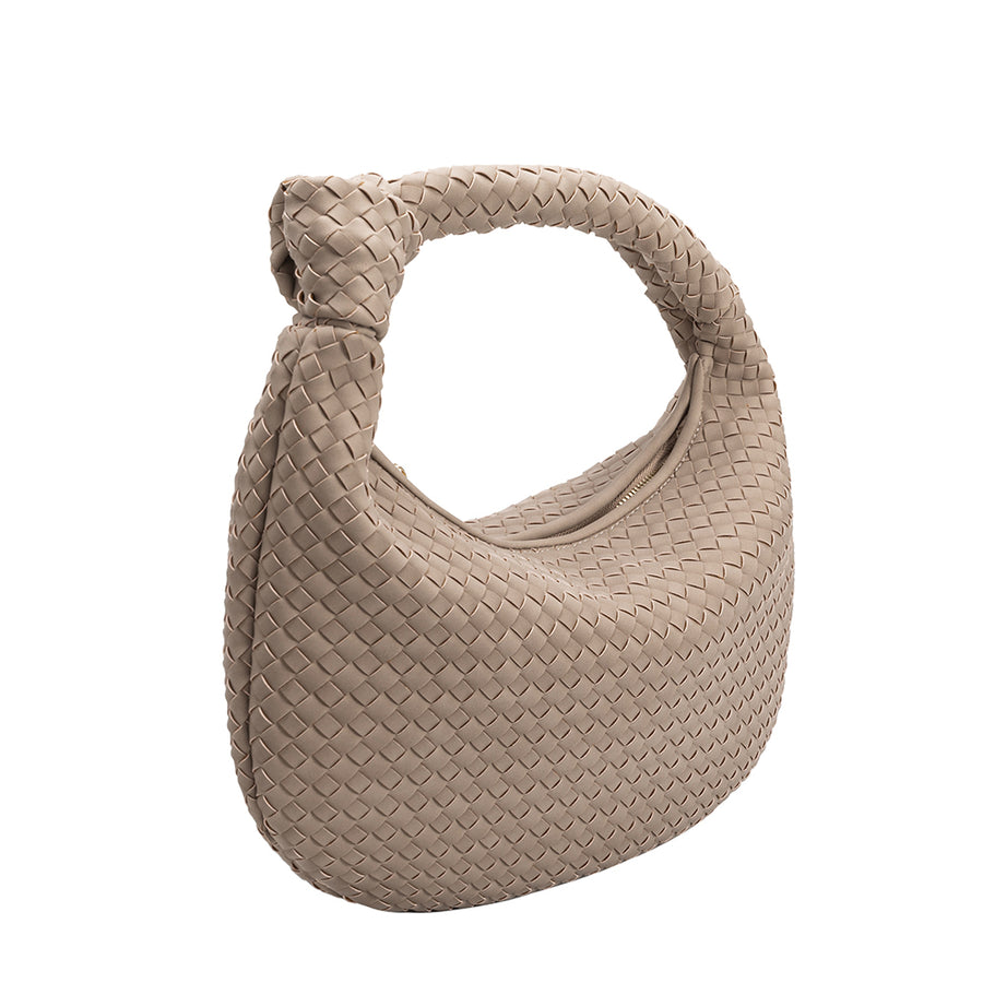Brigitte Mushroom Large Recycled Vegan Shoulder Bag