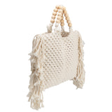 Lilibeth Cream Large Crochet Tote Bag