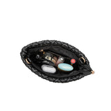 Daisy Black Woven Recycled Vegan Crossbody