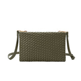 Daisy Olive Woven Recycled Vegan Crossbody