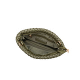 Daisy Olive Woven Recycled Vegan Crossbody
