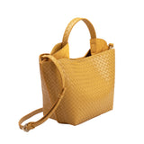 Terri Yellow Recycled Vegan Top Handle Bag