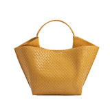 Terri Yellow Recycled Vegan Top Handle Bag