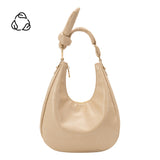 Lilie Beige Crinkle Shoulder Bag