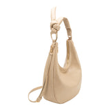 Lilie Beige Crinkle Shoulder Bag