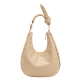 Lilie Beige Crinkle Shoulder Bag