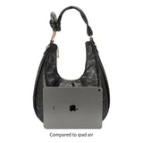 Lilie Gold Crinkle Shoulder Bag