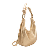 Lilie Gold Crinkle Shoulder Bag