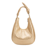 Lilie Gold Crinkle Shoulder Bag