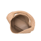 Melie Bianco Recycled Vegan Leather Johanna Large Shoulder Bag in Nude