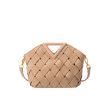 Melie Bianco Recycled Vegan Leather Irene Small Crossbody Bag in Nude