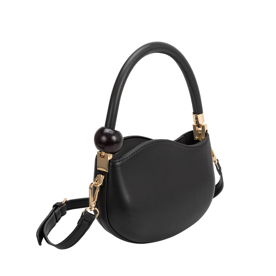 Jennie Black Recycled Vegan Crossbody Bag