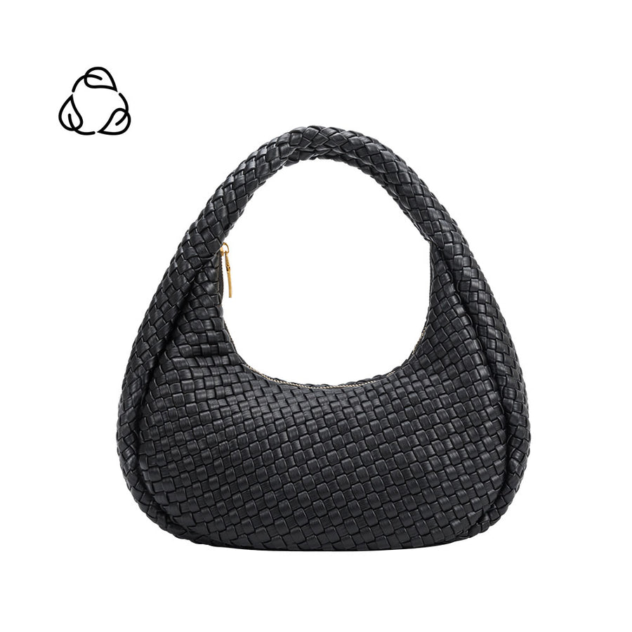 Lorelai Black Recycled Vegan Shoulder Bag