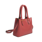 Melie Bianco Luxury Vegan Leather Gabby Shoulder Bag in Rose