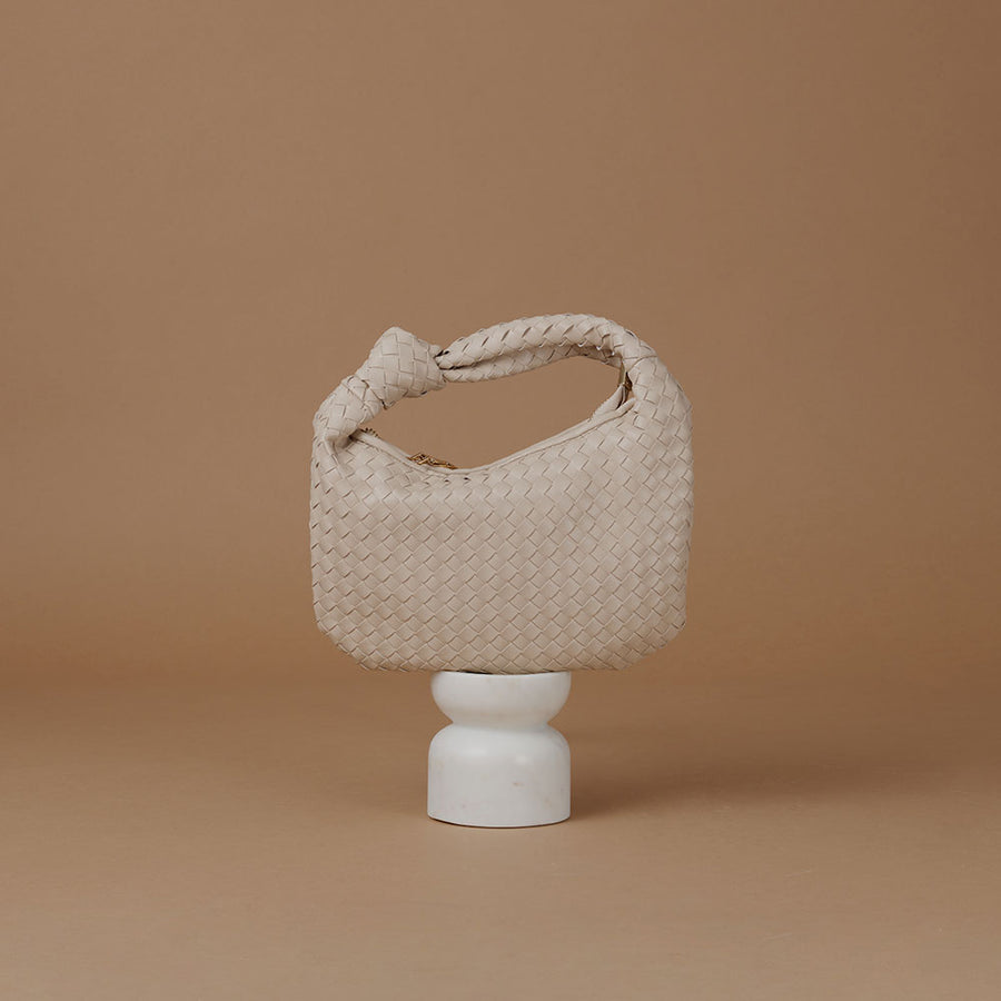 Drew Ivory Small Recycled Vegan Top Handle Bag