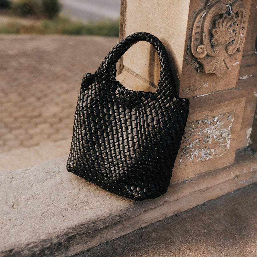 Eloise Black Recycled Vegan Tote Bag