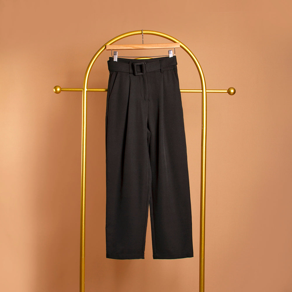 Straight Leg Belted Pant