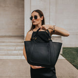 Michelle Olive Recycled Vegan Tote Bag - FINAL SALE