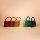 Sherry Black Beaded Top Handle Bag - FINAL SALE