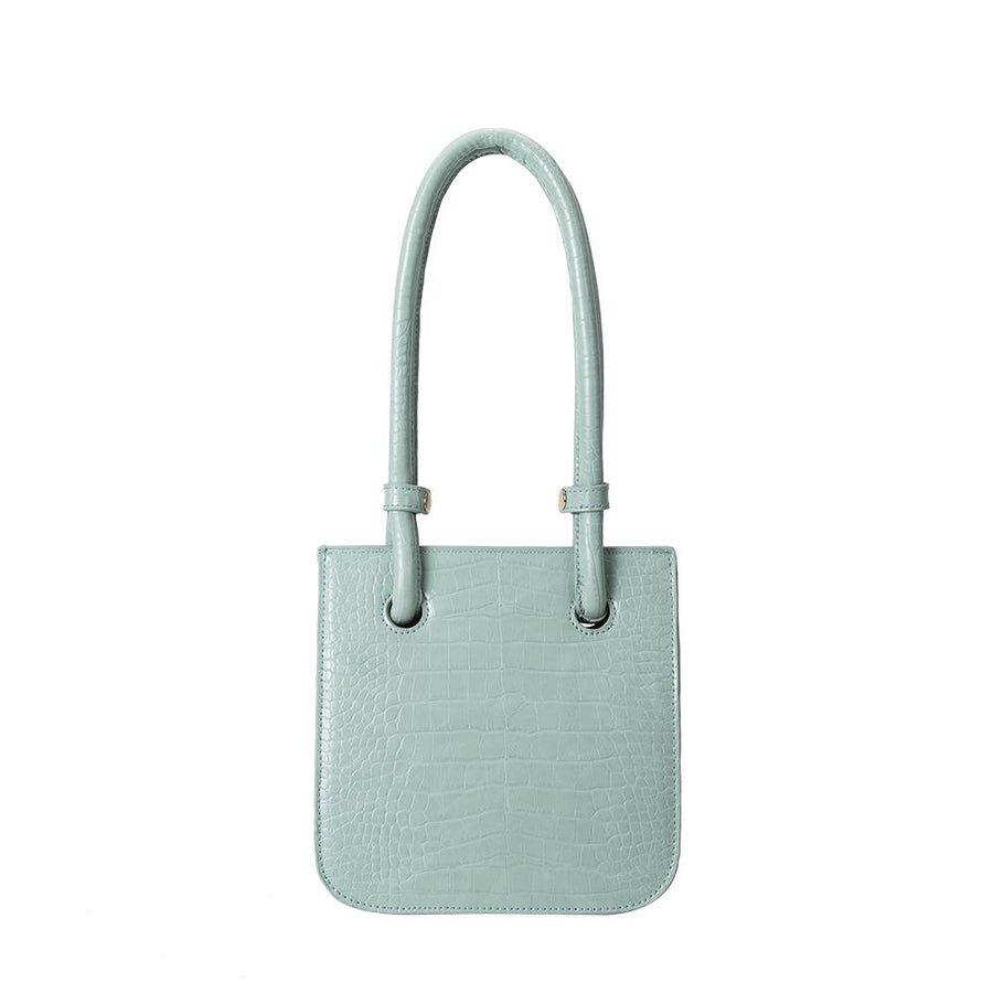 Melie Bianco Luxury Vegan Leather Taryn Shoulder Bag in Mint