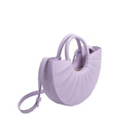 Melie Bianco Luxury Vegan Leather Karlie Small Shoulder Bag in Lilac