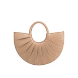 Melie Bianco Luxury Vegan Leather Karlie Small Shoulder Bag in Nude